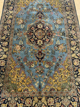 VINTAGE 5ft. x 8ft. TRADITIONAL ISFAHAN - David Tiftickjian & Sons
