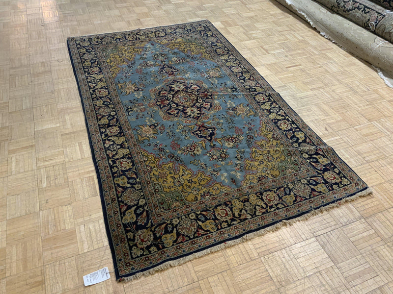 VINTAGE 5ft. x 8ft. TRADITIONAL ISFAHAN - David Tiftickjian & Sons