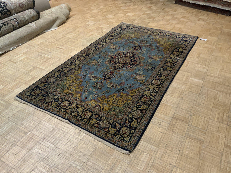VINTAGE 5ft. x 8ft. TRADITIONAL ISFAHAN - David Tiftickjian & Sons