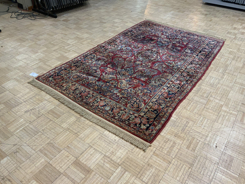 VINTAGE 5ft. x 8ft. TRADITIONAL SAROUK - David Tiftickjian & Sons