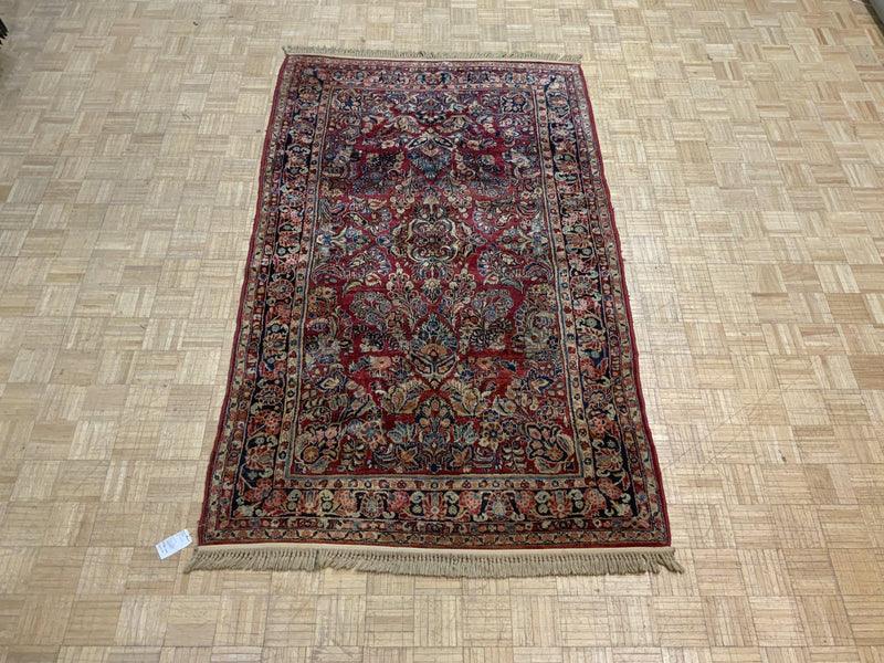 VINTAGE 5ft. x 8ft. TRADITIONAL SAROUK - David Tiftickjian & Sons