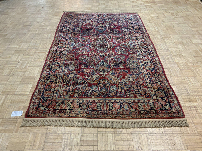 VINTAGE 5ft. x 8ft. TRADITIONAL SAROUK - David Tiftickjian & Sons