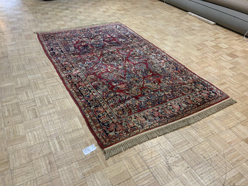 VINTAGE 5ft. x 8ft. TRADITIONAL SAROUK - David Tiftickjian & Sons