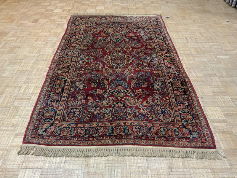 VINTAGE 5ft. x 8ft. TRADITIONAL SAROUK - David Tiftickjian & Sons