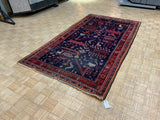 VINTAGE 5ft. x 9ft. TRANSITIONAL HAMADAN - David Tiftickjian & Sons