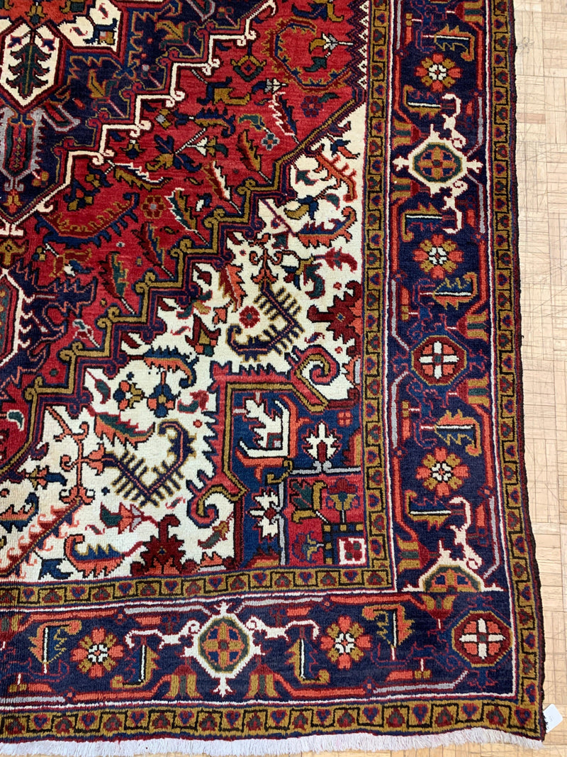 VINTAGE 6ft. x 10ft. GEOMETRIC HERIZ - David Tiftickjian & Sons