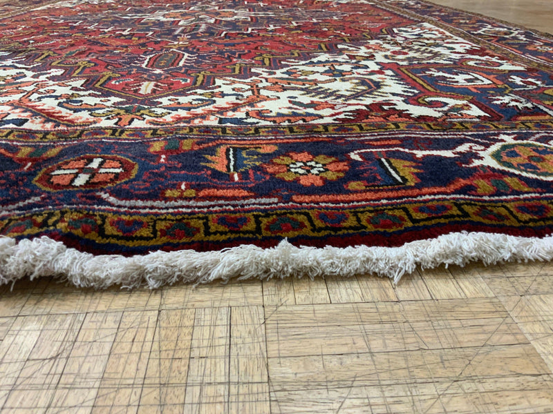 VINTAGE 6ft. x 10ft. GEOMETRIC HERIZ - David Tiftickjian & Sons