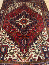VINTAGE 6ft. x 10ft. GEOMETRIC HERIZ - David Tiftickjian & Sons