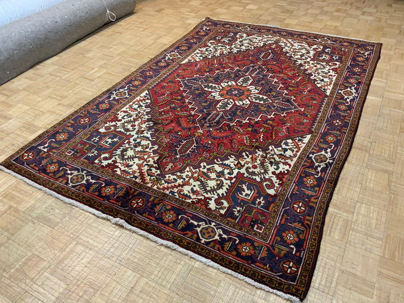 VINTAGE 6ft. x 10ft. GEOMETRIC HERIZ - David Tiftickjian & Sons