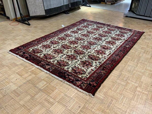 VINTAGE 6ft. x 10ft. TRANSITIONAL KARAJA - David Tiftickjian & Sons