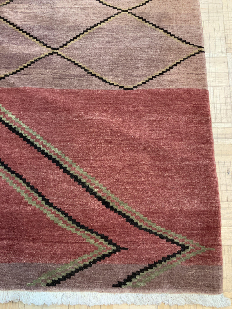 VINTAGE 6ft. x 7ft. MODERN GABBEH - David Tiftickjian & Sons