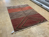 VINTAGE 6ft. x 7ft. MODERN GABBEH - David Tiftickjian & Sons