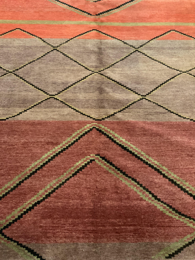 VINTAGE 6ft. x 7ft. MODERN GABBEH - David Tiftickjian & Sons