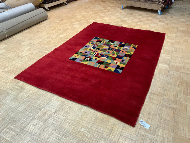 VINTAGE 6ft. x 8ft. MODERN GABBEH - David Tiftickjian & Sons