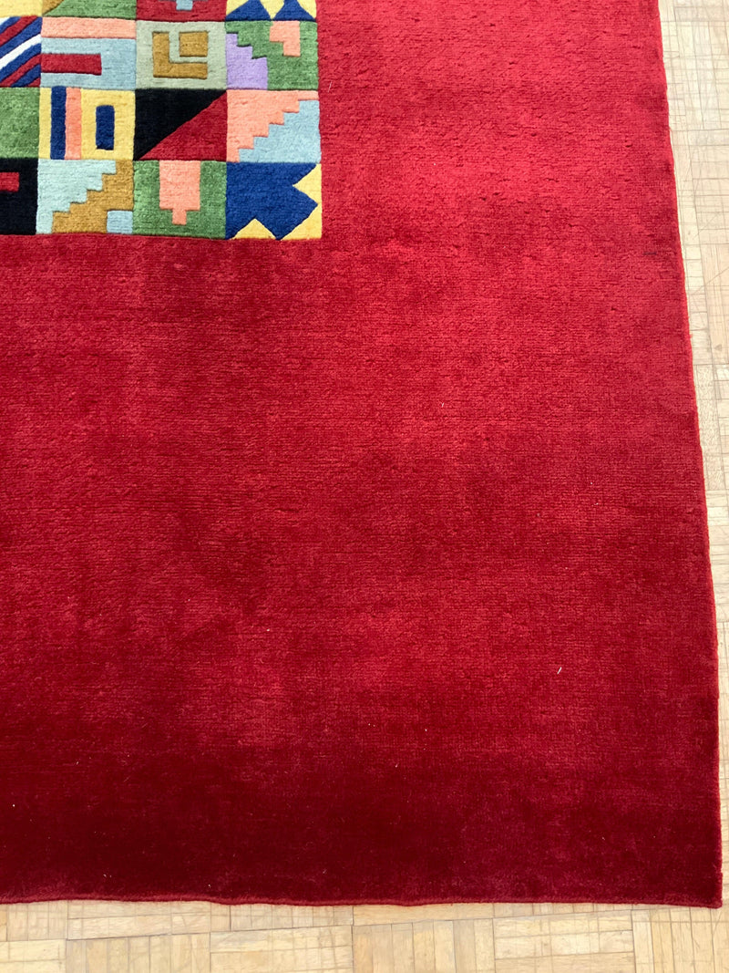 VINTAGE 6ft. x 8ft. MODERN GABBEH - David Tiftickjian & Sons