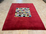 VINTAGE 6ft. x 8ft. MODERN GABBEH - David Tiftickjian & Sons
