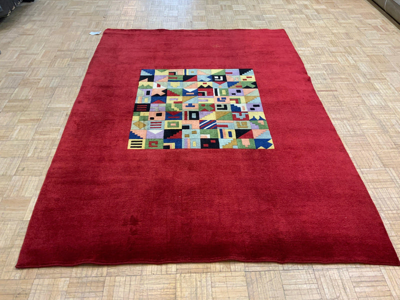 VINTAGE 6ft. x 8ft. MODERN GABBEH - David Tiftickjian & Sons