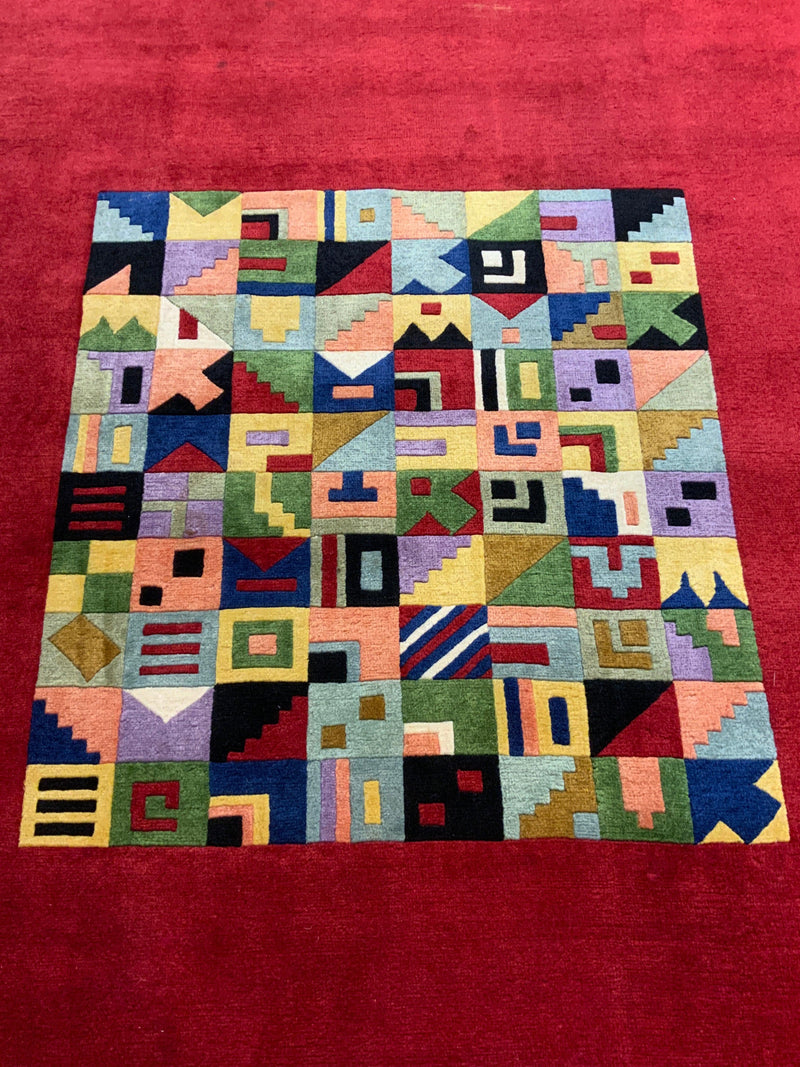 VINTAGE 6ft. x 8ft. MODERN GABBEH - David Tiftickjian & Sons