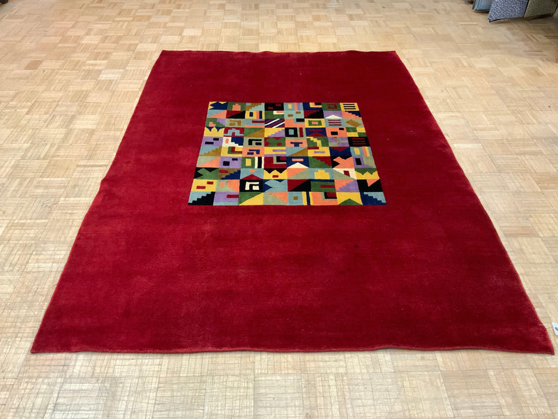 VINTAGE 6ft. x 8ft. MODERN GABBEH - David Tiftickjian & Sons