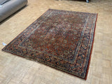 VINTAGE 6ft. x 8ft. TRADITIONAL BIDJAR - David Tiftickjian & Sons