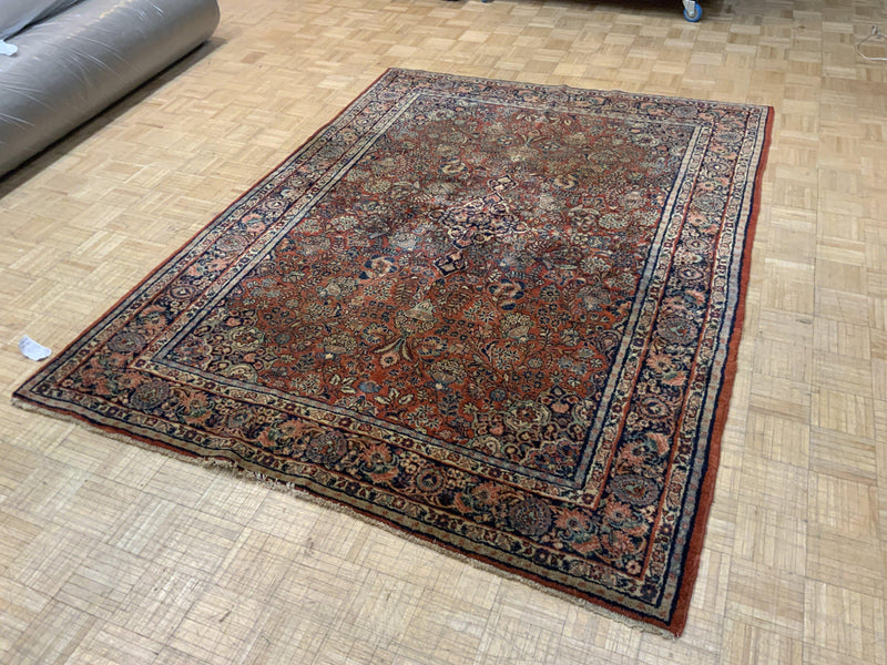 VINTAGE 6ft. x 8ft. TRADITIONAL BIDJAR - David Tiftickjian & Sons