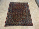 VINTAGE 6ft. x 8ft. TRADITIONAL BIDJAR - David Tiftickjian & Sons
