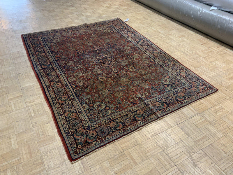 VINTAGE 6ft. x 8ft. TRADITIONAL BIDJAR - David Tiftickjian & Sons