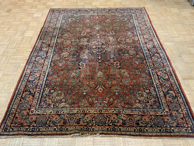 VINTAGE 6ft. x 8ft. TRADITIONAL BIDJAR - David Tiftickjian & Sons