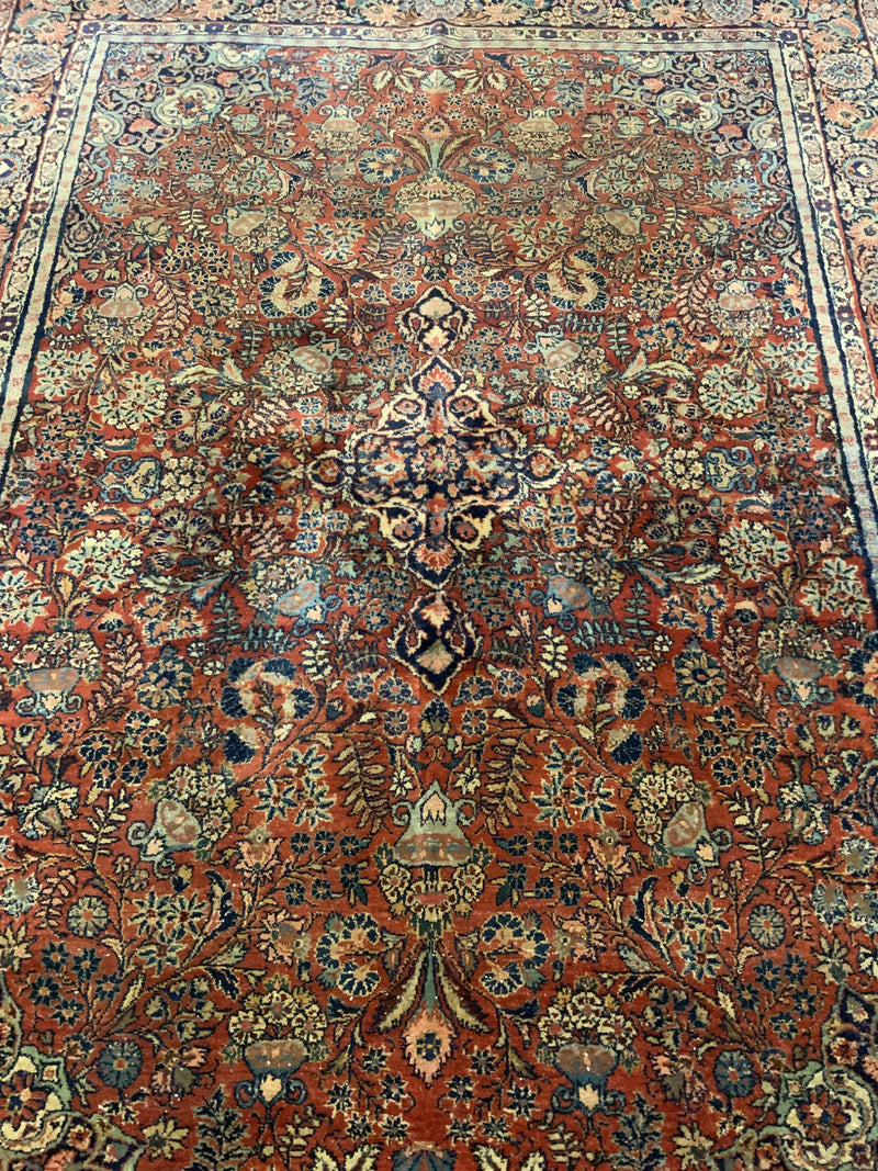 VINTAGE 6ft. x 8ft. TRADITIONAL BIDJAR - David Tiftickjian & Sons