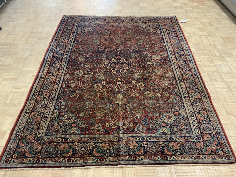 VINTAGE 6ft. x 8ft. TRADITIONAL BIDJAR - David Tiftickjian & Sons