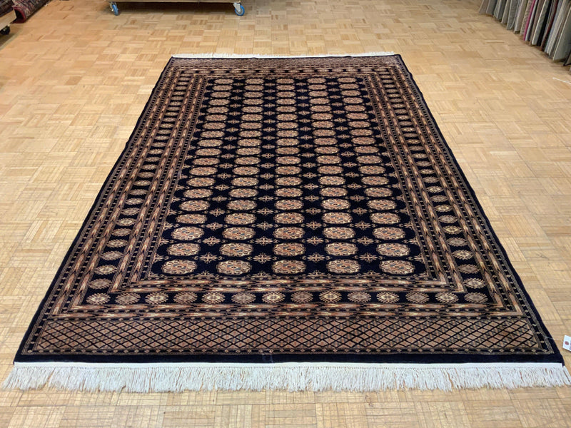 VINTAGE 6ft. x 9ft. GEOMETRIC BOKARA - David Tiftickjian & Sons