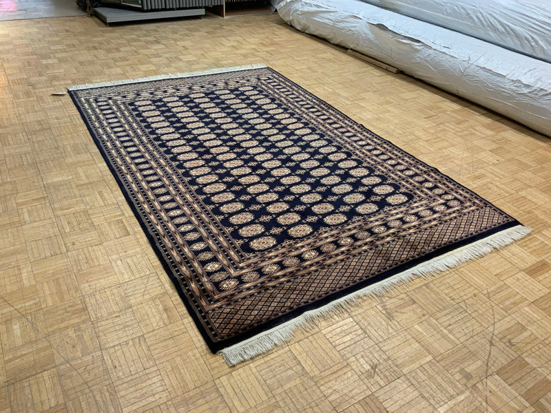 VINTAGE 6ft. x 9ft. GEOMETRIC BOKARA - David Tiftickjian & Sons