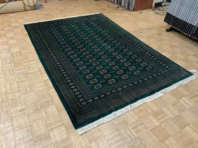 VINTAGE 6ft. x 9ft. GEOMETRIC BOKARA - David Tiftickjian & Sons