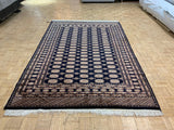 VINTAGE 6ft. x 9ft. GEOMETRIC BOKARA - David Tiftickjian & Sons