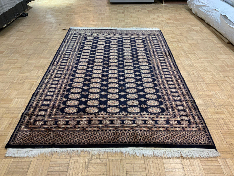 VINTAGE 6ft. x 9ft. GEOMETRIC BOKARA - David Tiftickjian & Sons
