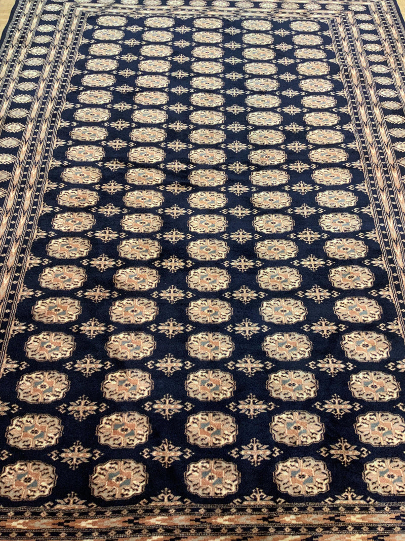 VINTAGE 6ft. x 9ft. GEOMETRIC BOKARA - David Tiftickjian & Sons
