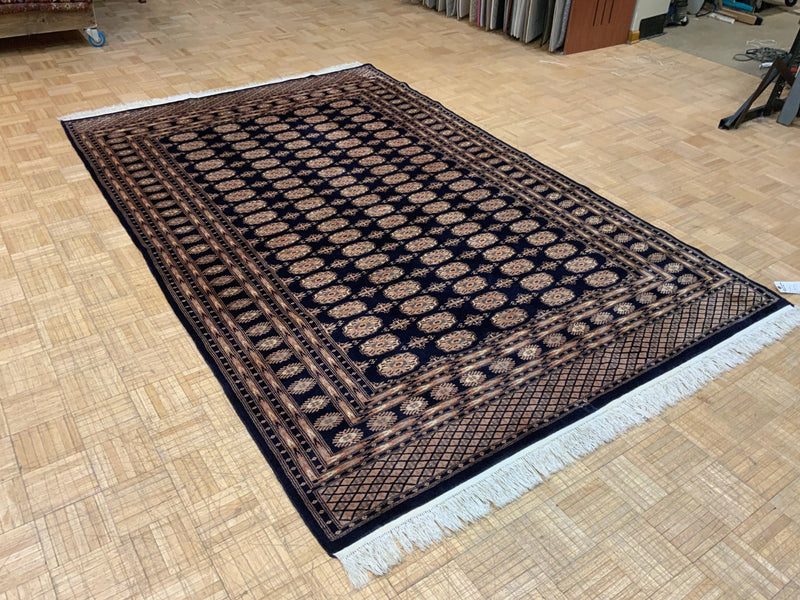 VINTAGE 6ft. x 9ft. GEOMETRIC BOKARA - David Tiftickjian & Sons