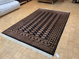 VINTAGE 6ft. x 9ft. GEOMETRIC BOKARA - David Tiftickjian & Sons