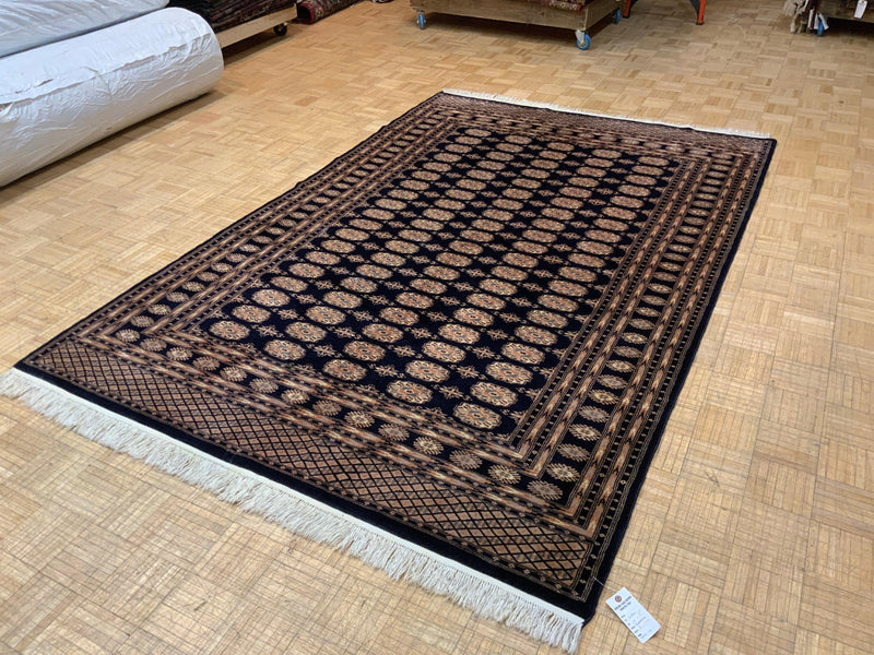 VINTAGE 6ft. x 9ft. GEOMETRIC BOKARA - David Tiftickjian & Sons
