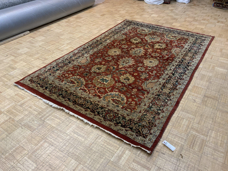 VINTAGE 6ft. x 9ft. TRADITIONAL KASHAN - David Tiftickjian & Sons