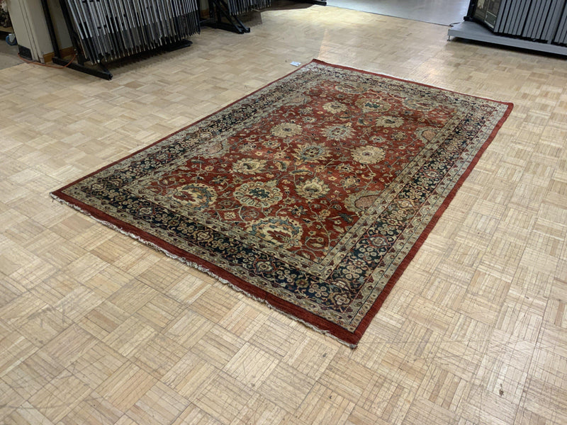 VINTAGE 6ft. x 9ft. TRADITIONAL KASHAN - David Tiftickjian & Sons