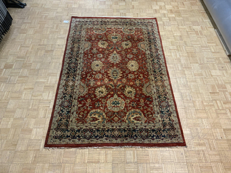 VINTAGE 6ft. x 9ft. TRADITIONAL KASHAN - David Tiftickjian & Sons