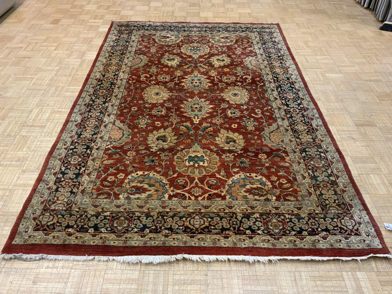 VINTAGE 6ft. x 9ft. TRADITIONAL KASHAN - David Tiftickjian & Sons