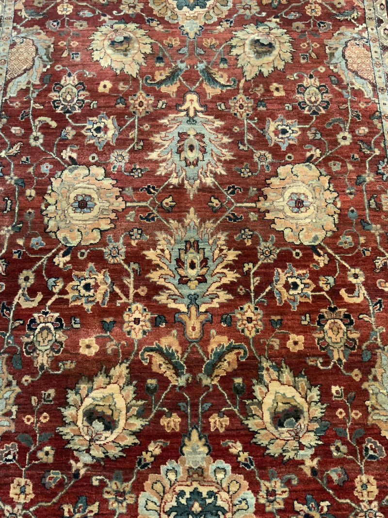 VINTAGE 6ft. x 9ft. TRADITIONAL KASHAN - David Tiftickjian & Sons