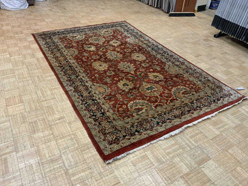 VINTAGE 6ft. x 9ft. TRADITIONAL KASHAN - David Tiftickjian & Sons
