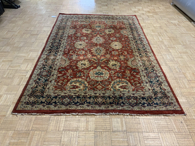 VINTAGE 6ft. x 9ft. TRADITIONAL KASHAN - David Tiftickjian & Sons