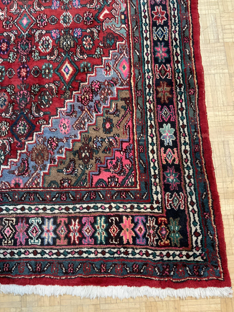 VINTAGE 7ft. x 10ft. TRADITIONAL HAMADAN - David Tiftickjian & Sons