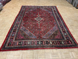 VINTAGE 7ft. x 10ft. TRADITIONAL HAMADAN - David Tiftickjian & Sons