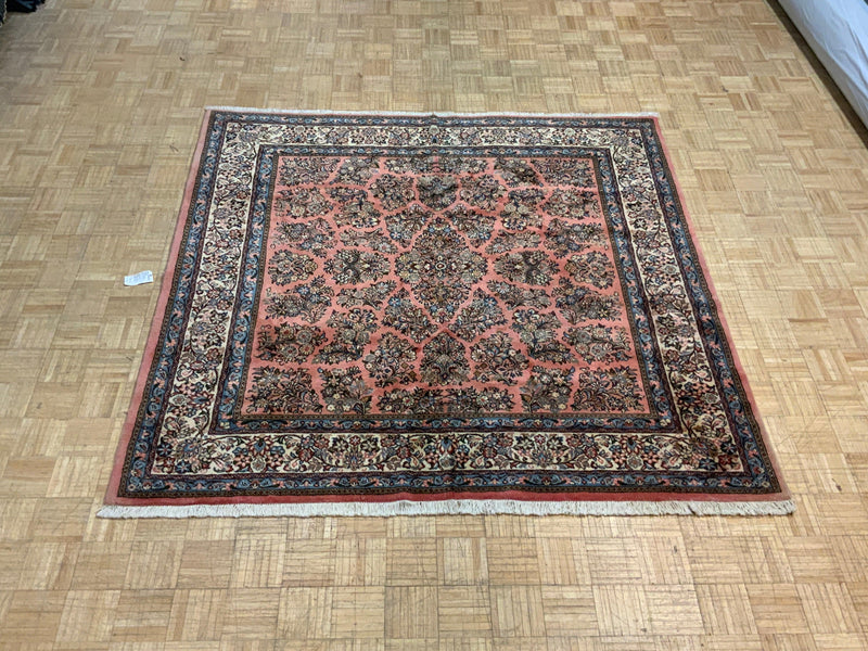 VINTAGE 7ft. x 7ft. TRADITIONAL SAROUK - David Tiftickjian & Sons