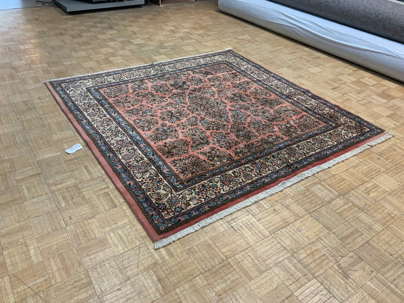 VINTAGE 7ft. x 7ft. TRADITIONAL SAROUK - David Tiftickjian & Sons